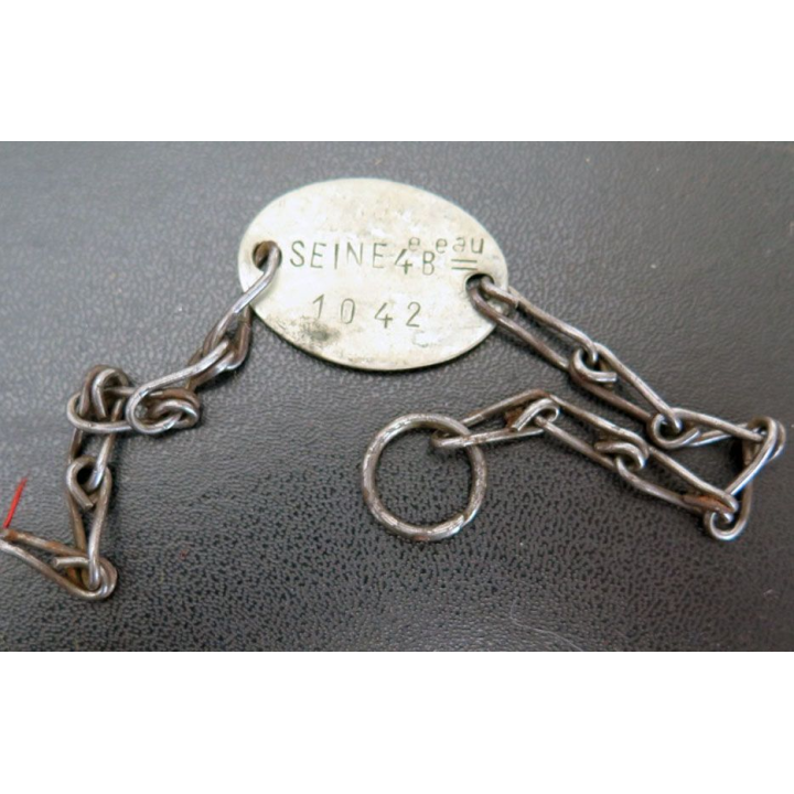 Bracelet métallique attribué en 1946 à J. Vehulst N° matricule 1687646