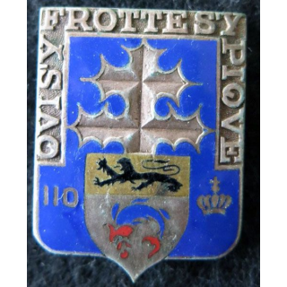 110° RI : 110° régiment d'infanterie de fabrication Drago Béranger en émail