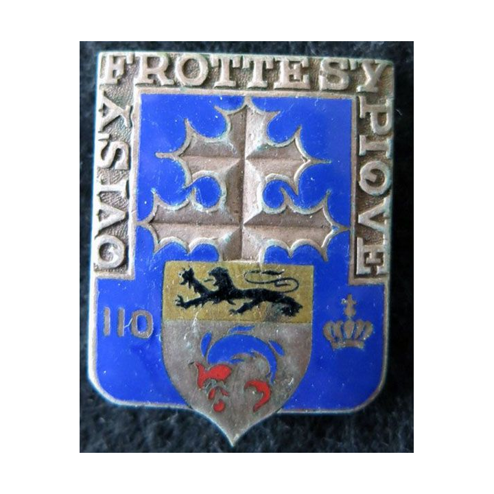 110° RI : 110° régiment d'infanterie de fabrication Drago Béranger en émail