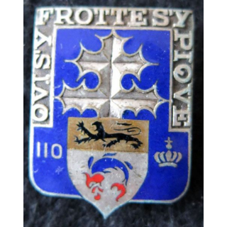 110° RI : 110° régiment d'infanterie de fabrication Drago Béranger déposé en émail