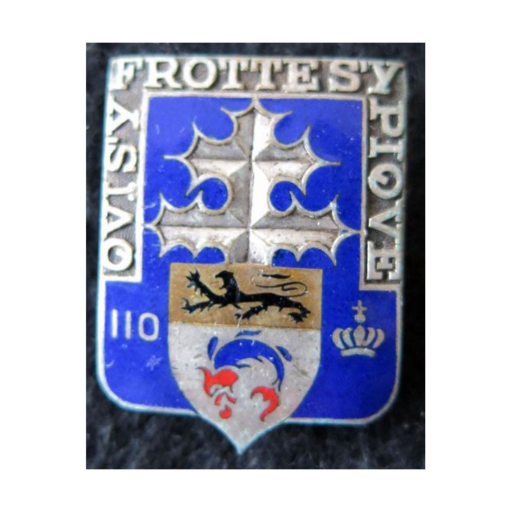 110° RI : 110° régiment d'infanterie de fabrication Drago Béranger déposé en émail