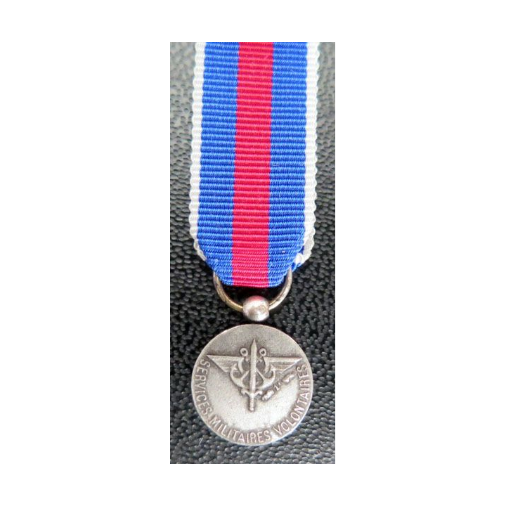 médaille miniature d'argent des services militaires volontaires MSMV