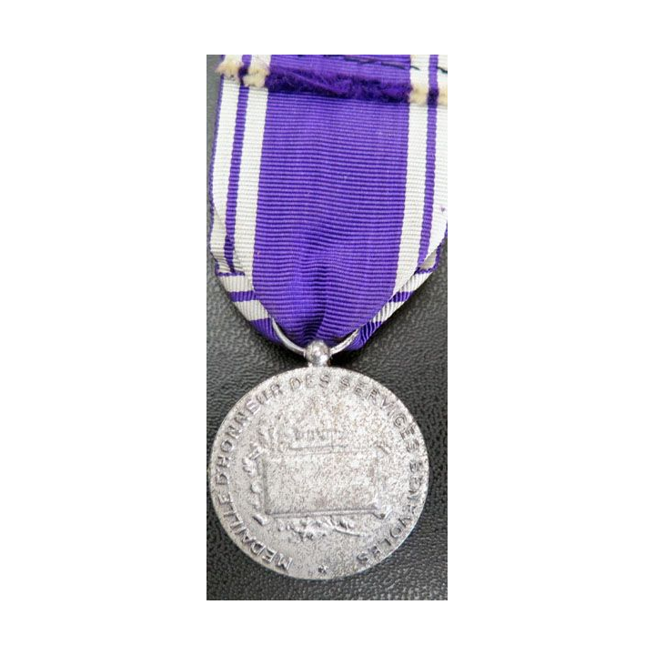  médaille d'Honneur des services bénévoles rosette et métal argenté