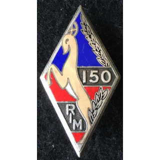 150° RIM : 150° régiment d'infanterie motorisé de fabrication Aremail Paris G. 460 en émail