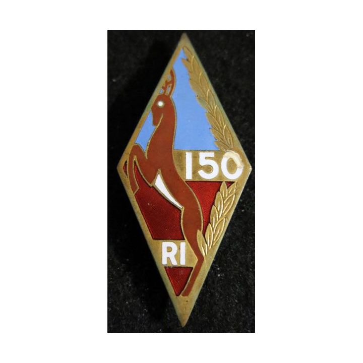 150° RI : 150° régiment d'infanterie de fabrication ABPD  en émail