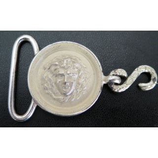 Demi Boucle de ceinturon en laiton diamètre 3,7 cm longueur7,8 cm