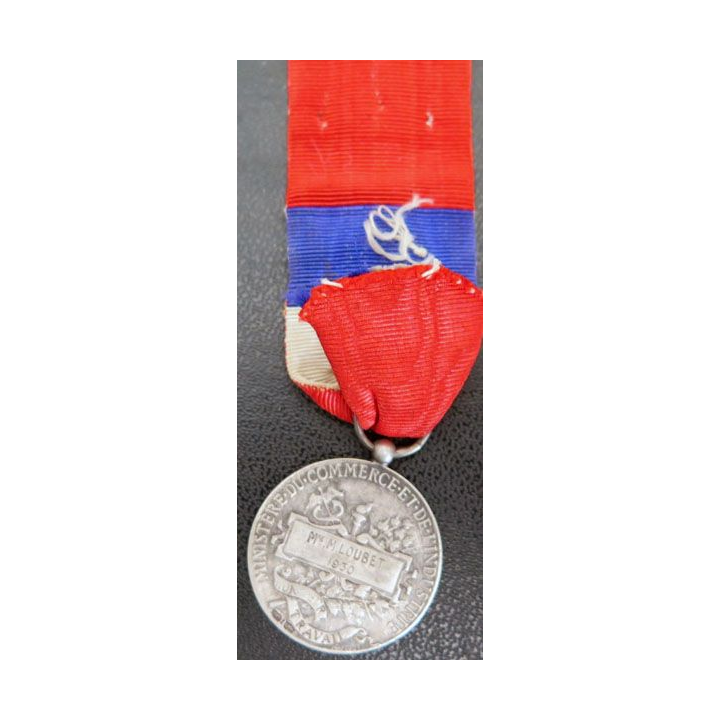 Médaille du travail du ministère du commerce et de l’industrie argent