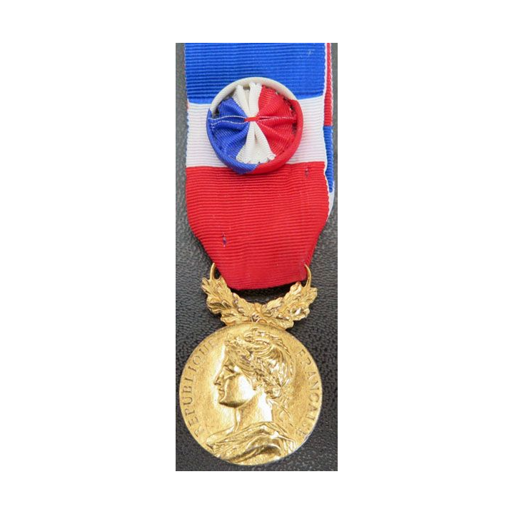 Médaille du ministère du travail en vermeil attribuée à J. Falco 1995