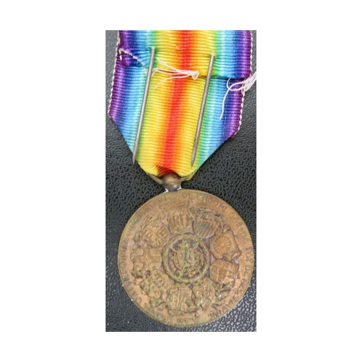 BELGIQUE médaille interalliée de la Grande Guerre 1914-1918 en bronze
