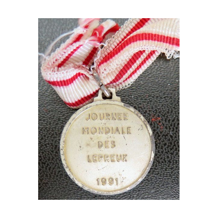 MALTE  : médaille de la journée des lépreux 1991 de l'OSMH de Malte
