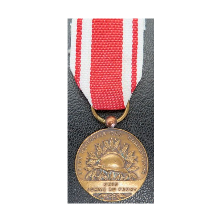 médaille de l'Union Nationale des Combattants UNC en bronze