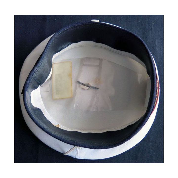 Bachi de marin en toile blanche avec bandeau "Commando Jaubert" très bon état