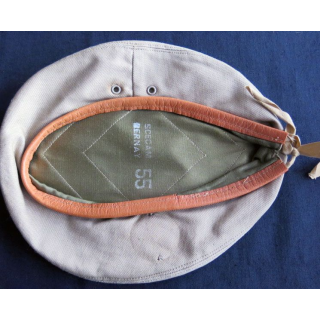 Béret de toile beige TTA  (Algérie) fabrication SCECAM Taille 55 neuf