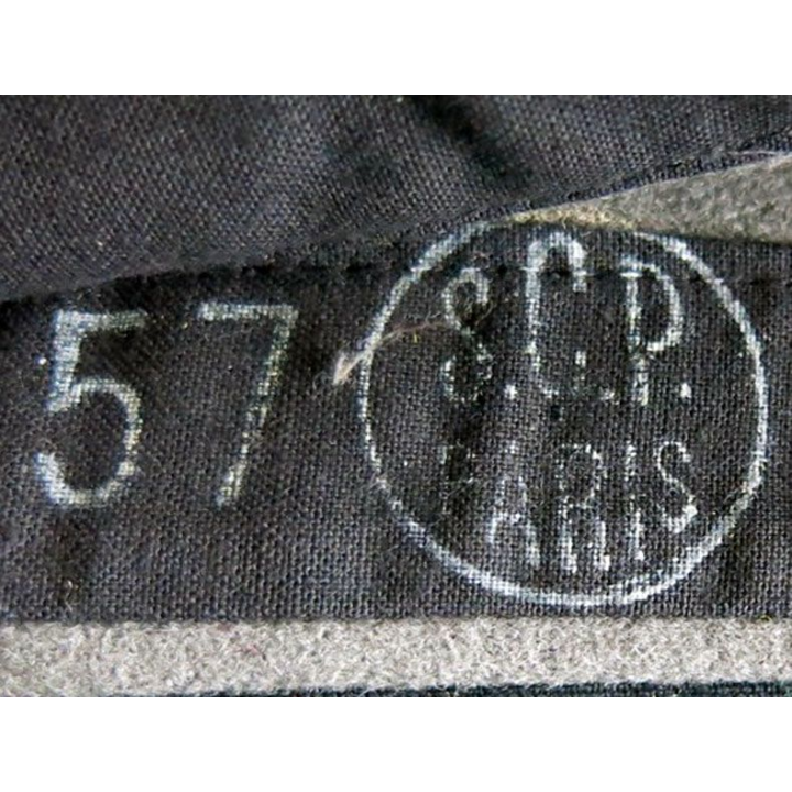 CALOT : calot du service des poudres Modèle 1946 en feutre de taille 57 bon état