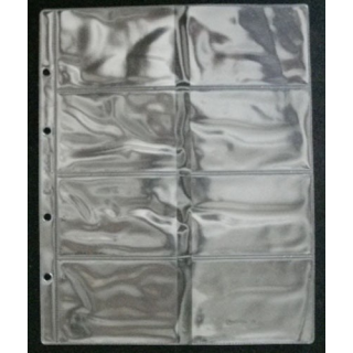 FEUILLE POUR 8 CARTES TÉLÉPHONIQUES 255 x 215 mm
