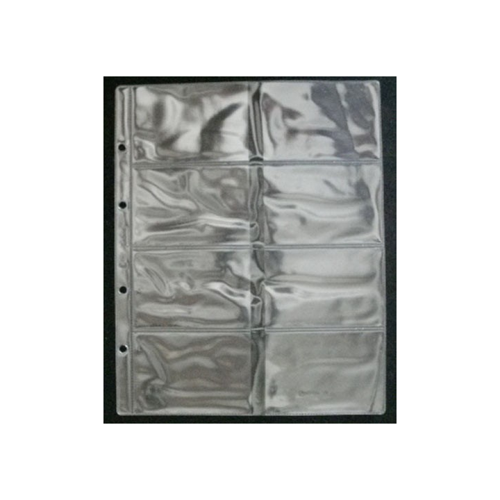 FEUILLE POUR 8 CARTES TÉLÉPHONIQUES 255 x 215 mm