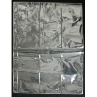 MILITARIA : 10 feuilles pochettes plastiques usagées pour  6 décorations de dimension 307 x 232 compatibles avec classeuts A4