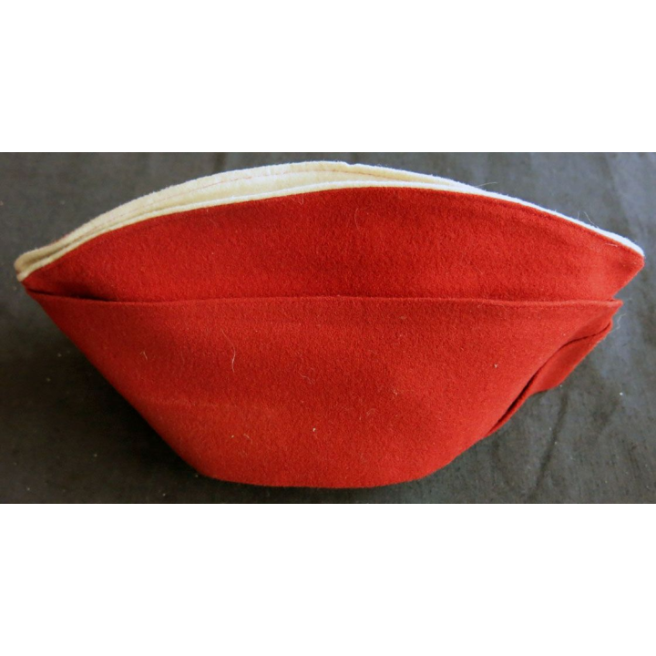CALOT : calot de spahis algériens d'Oran Modèle 1947/49 en feutre de taille 59