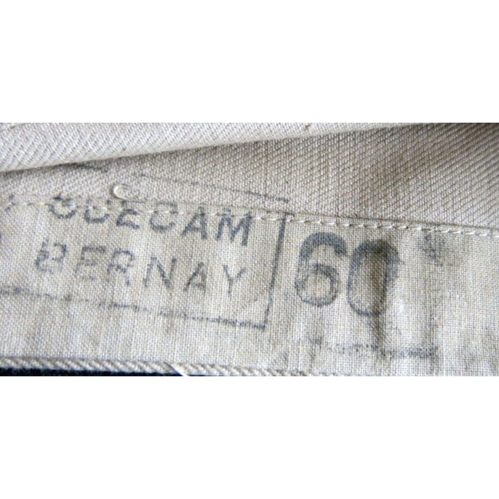 CALOT : calot de l'infanterie coloniale Modèle 1946 feutre kaki de taille 56 avec ancre neuf