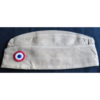 CALOT : calot de la 1° Armée Modèle  US 1944 toile kaki de taille 59 avec cocarde
