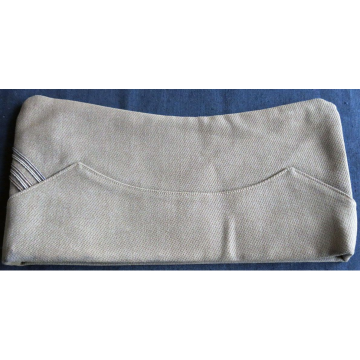 CALOT : calot fantaisie officier Modèle 1930 gabardine kaki de taille 57 galon Lt Colonel