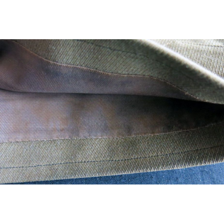 CALOT : calot fantaisie officier Modèle 1930 gabardine kaki de taille 57 galon Lt Colonel