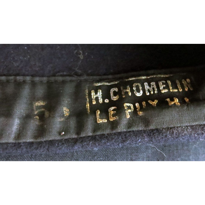 CALOT : calot de l'infanterie coloniale Modèle 1947 / 49 feutre de taille 58 avec galon