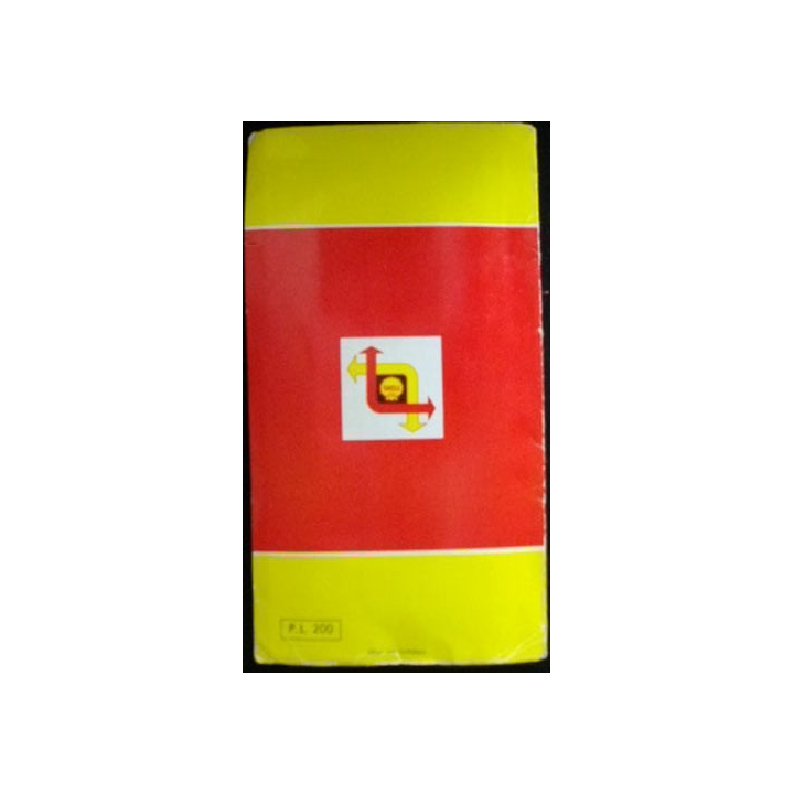 CARTE ROUTIÈRE et touristique SHELL DU LIBAN DES ANNÉES 60