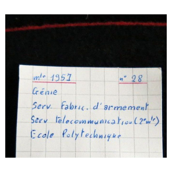 CALOT : calot du Génie et armement Modèle 1957 en feutre de taille 58
