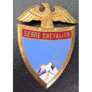 SKI : vieil insigne de la station Serre Chevalier en émail