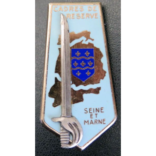 Cadre de réserve de Seine et Marne de fabrication Delsart G. 2536 bleu clair