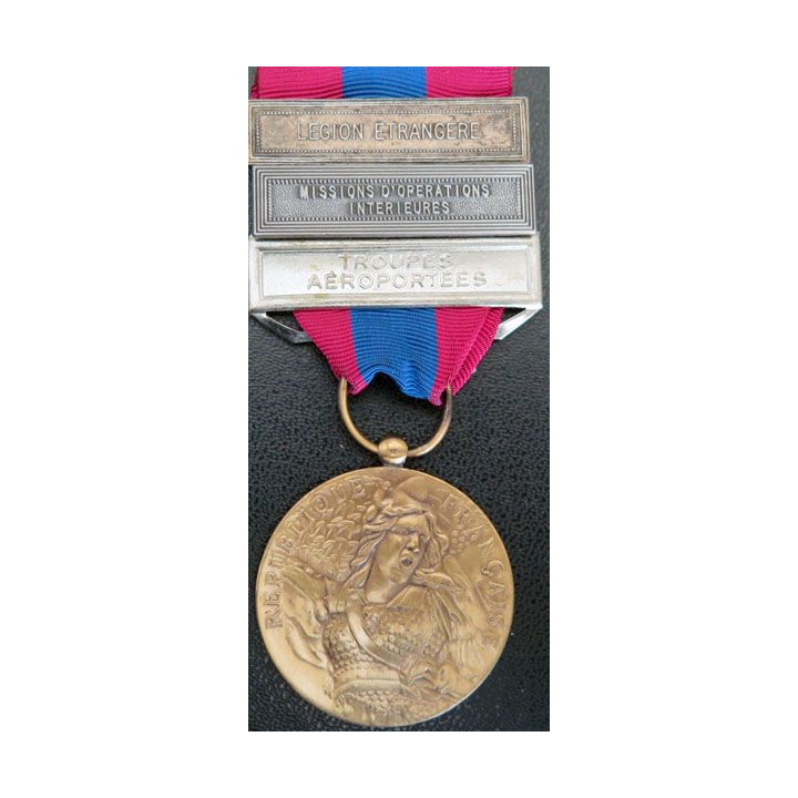 médaille de la défense nationale barrettes avec 3 barrettes