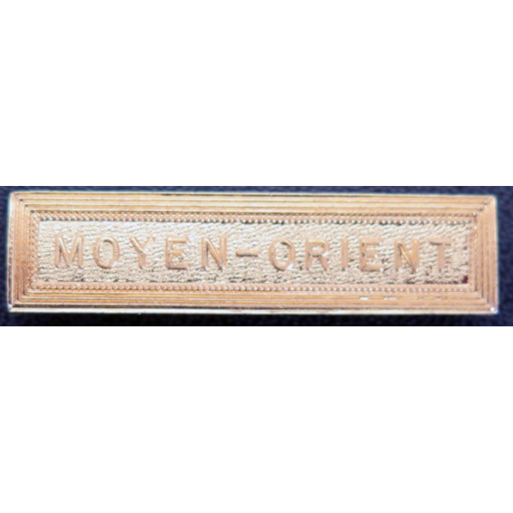 Barrette " MOYEN-ORIENT " en métal doré