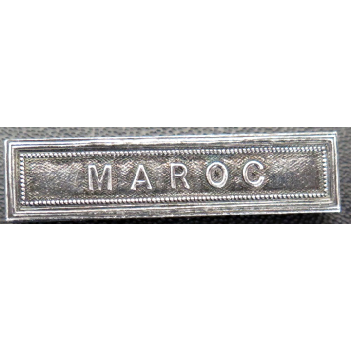 Barrette " MAROC " en métal argenté