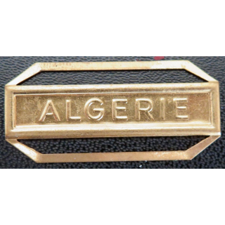 Barrette " ALGÉRIE " en métal doré
