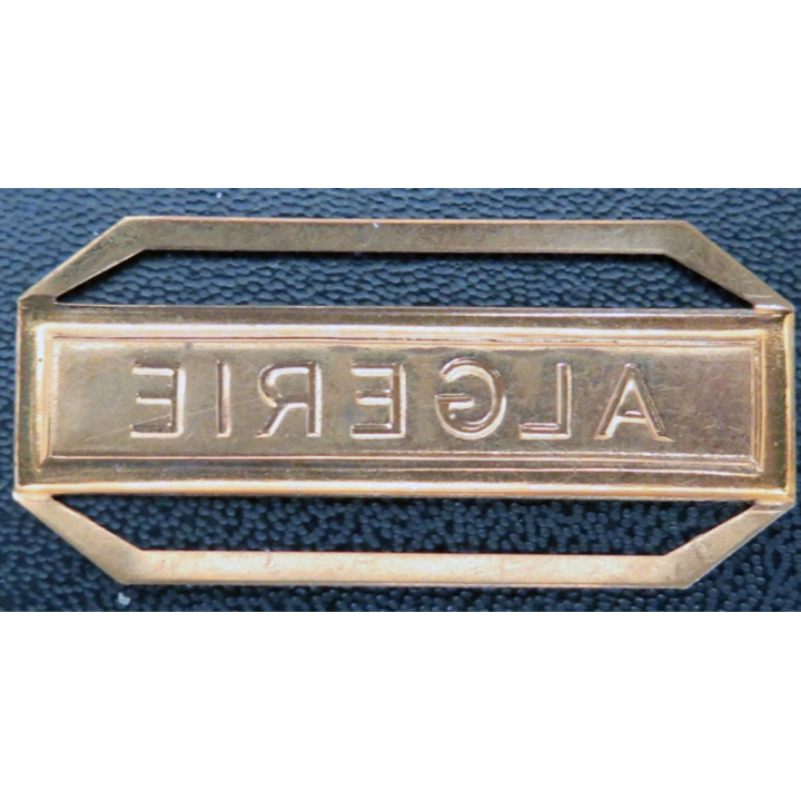 Barrette " ALGÉRIE " en métal doré