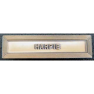 Barrette " HARPIE " en métal doré
