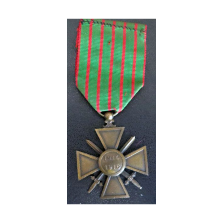 Croix de guerre 1914-1916 avec trois citations 2 palmes et 1 étoile