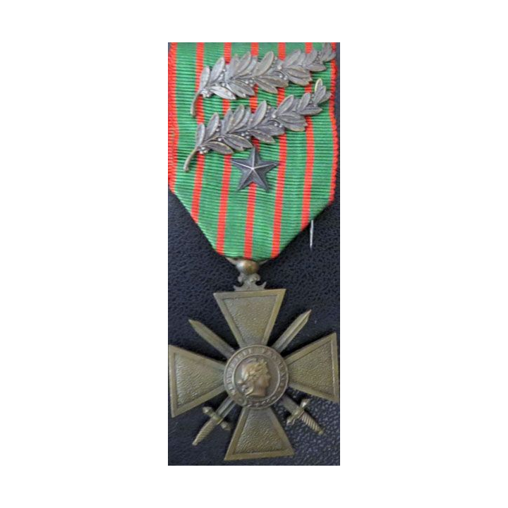 Croix de guerre 1914-1915 avec 3 citations 2 palmes et 1 étoile bronze