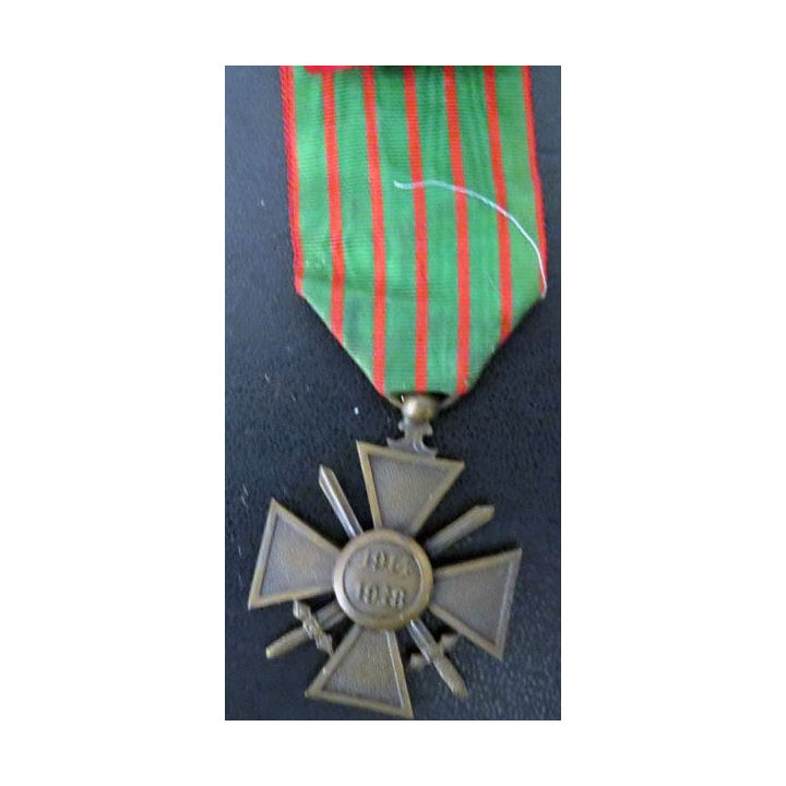 Croix de guerre 1914-1918 avec trois citations 1 palme et 2 étoiles