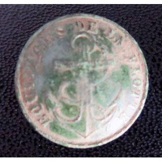 Vieux bouton d'équipage de la flotte 1° empire diamètre 2,2 cm