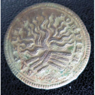 bouton de sapeurs pompiers du 1° empire Français diamètre 2,4 cm