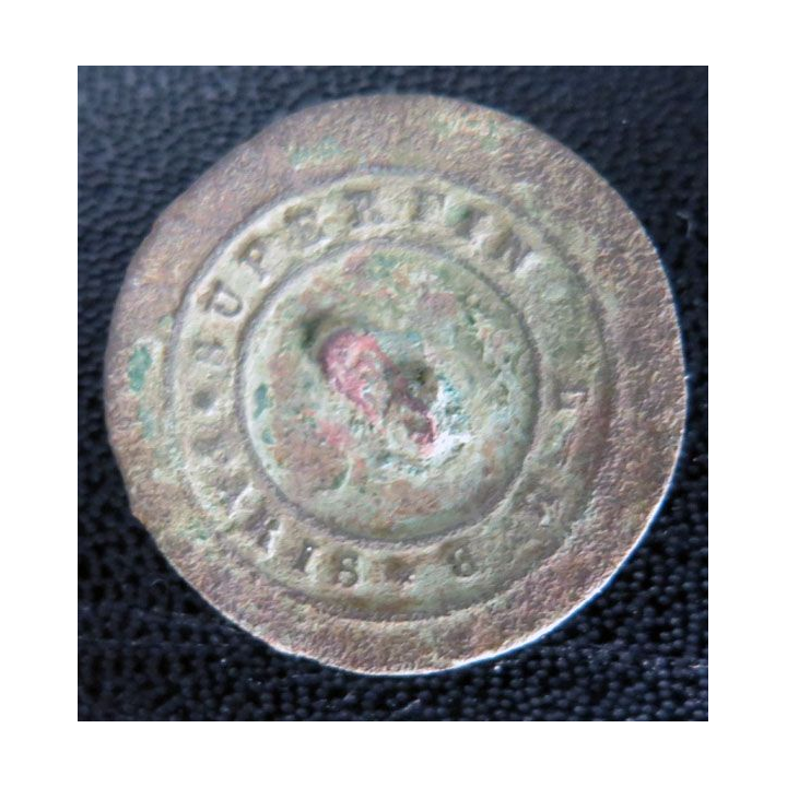 bouton de sapeurs pompiers du 1° empire Français diamètre 2,4 cm