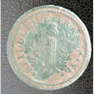 Vieux bouton de la 1° République Française diamètre 2,4 cm