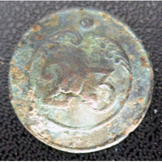 Vieux bouton du 23° RI du 1° empire Français diamètre 2,3 cm marqué 23