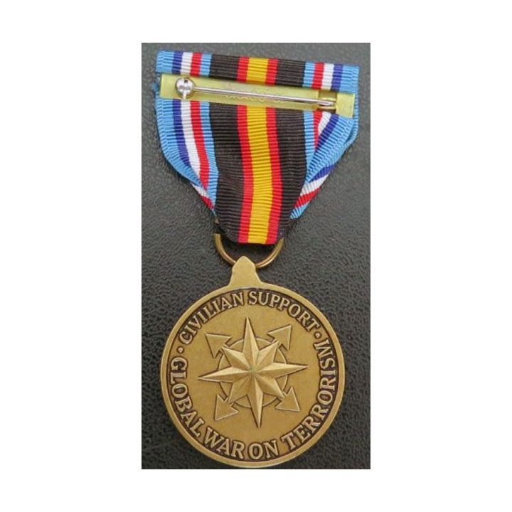 USA : médaille Global war on terrorism civilian support dans sa boite réglementaire