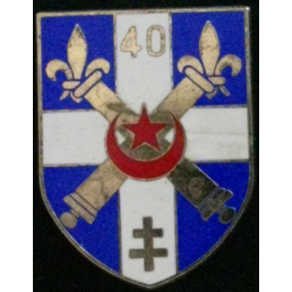 40°RA : 40°RÉGIMENT D'ARTILLERIE (DELSART)