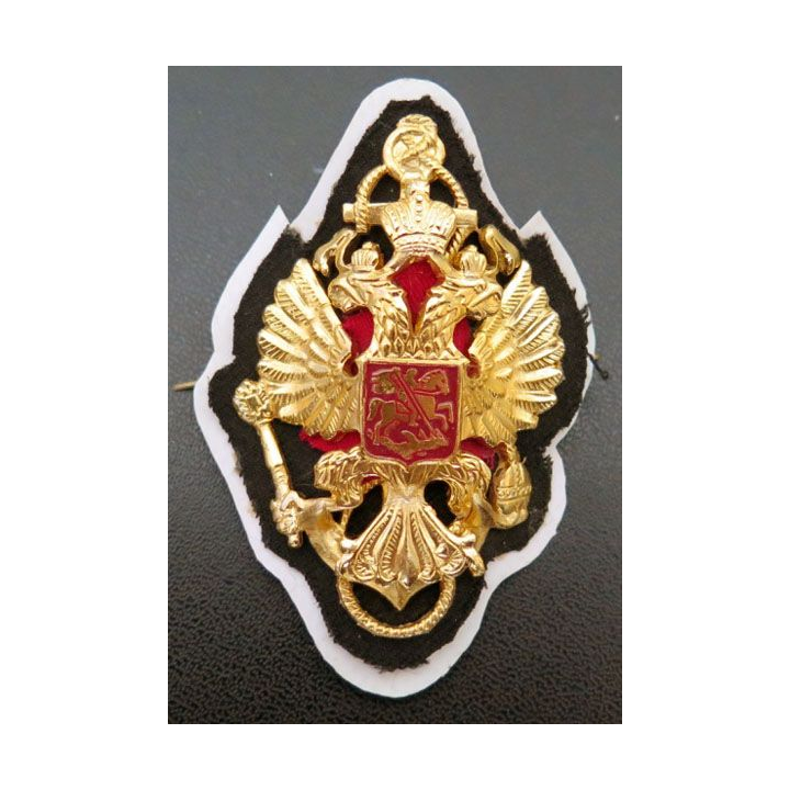 RUSSIE : magnifique cocarde de l'armée russe en relief