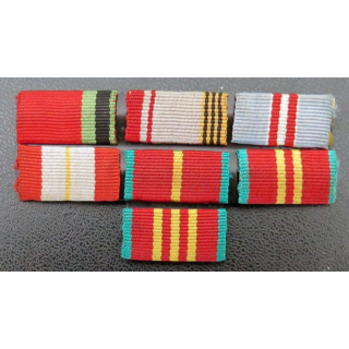 URSS : barrette de rappel de 7 décorations de l'empire soviétique