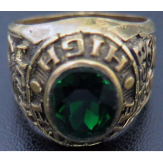 USA bague en or 10 carats (10K) de l'université Adena High scholl 1928